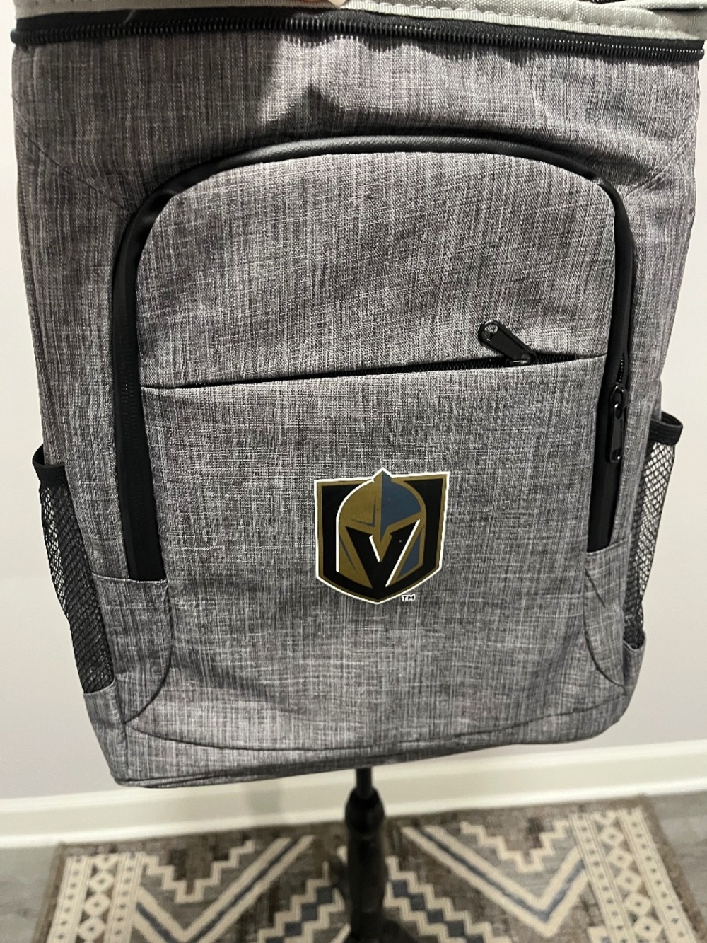 Vegas Golden Nights Cooler Backpack, Gray, Black